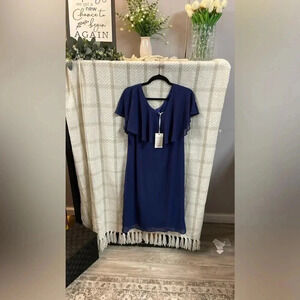 GRACE KARIN Women Chiffon Ruffle Cape NWT Size M